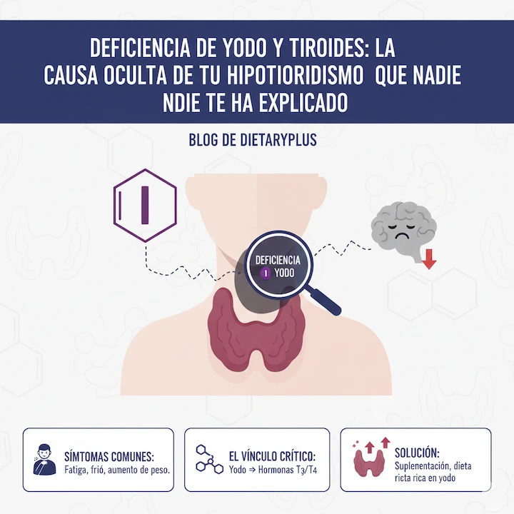Deficiencia de Yodo y Tiroides: La Causa Oculta de Tu Hipotiroidismo que Nadie Te Ha Explicado