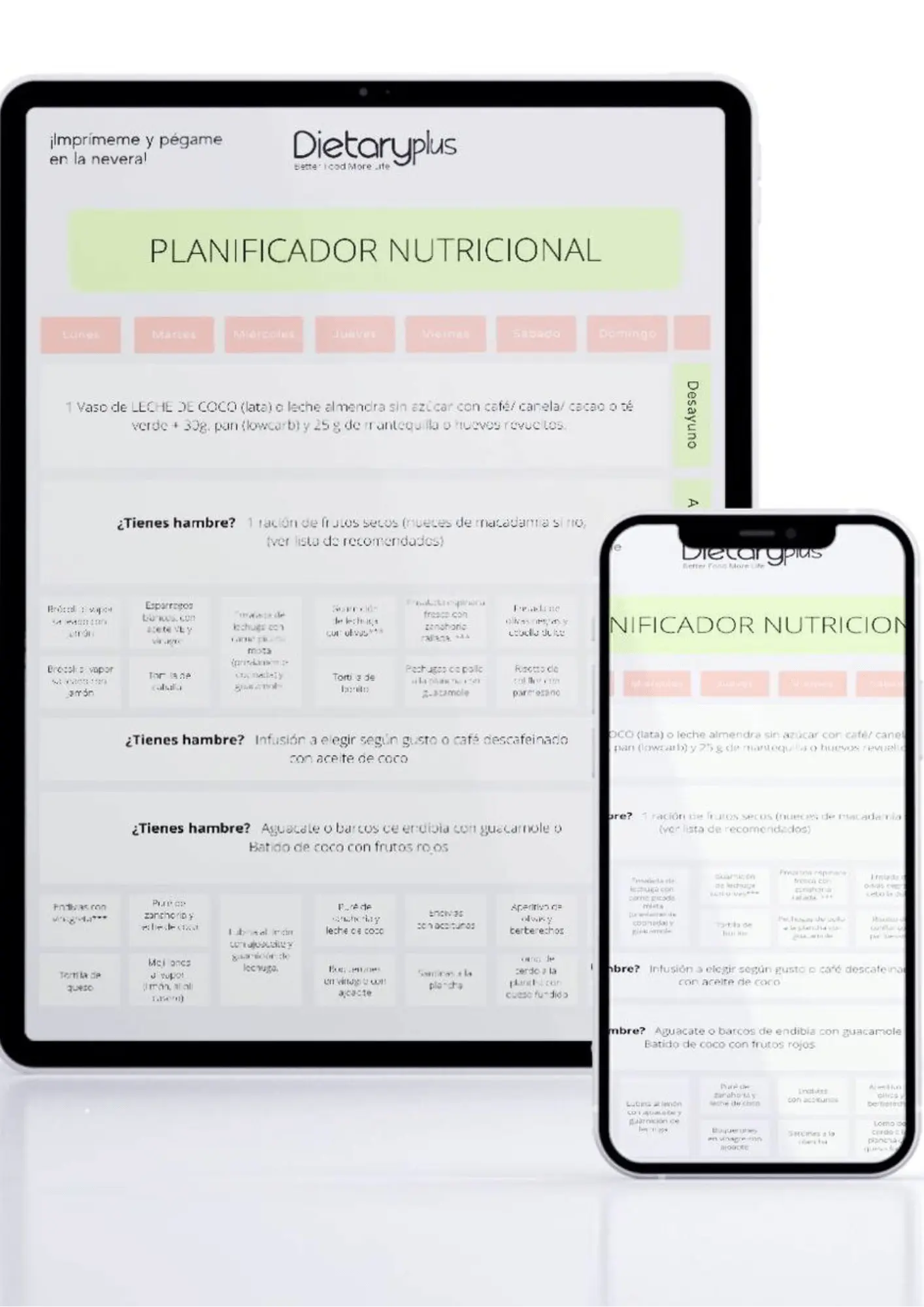 Dieta Redox de 7 días Dietaryplus